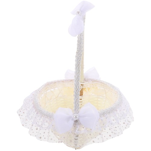 1pc wedding flower basket lace - 1pc,