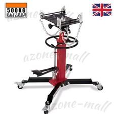500KG Heavy Duty Hydraulic Transmission Jack Gearbox Lift Auto Garage Lifter UK