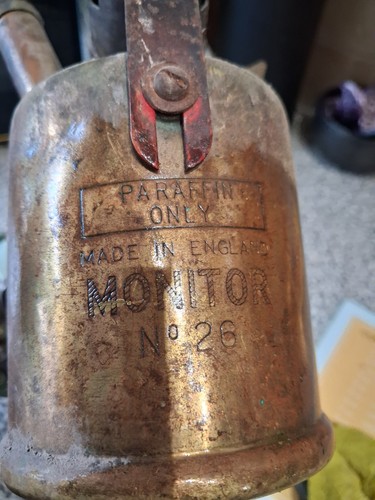 Vintage brass paraffin - brass,