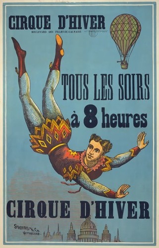 Vintage circus poster cirque - poster,