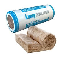 Loft insulation roll floor roof lagging 100 170 200mm thick Knauf Attic