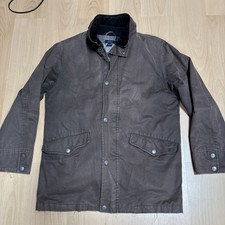 Gant Jacket Mens Medium Brown The Double Decker Coat Blanket R11-17