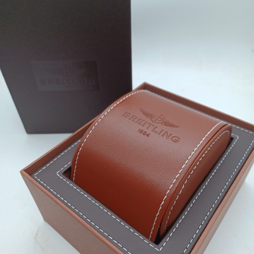 Breitling used brown watch box - brown,