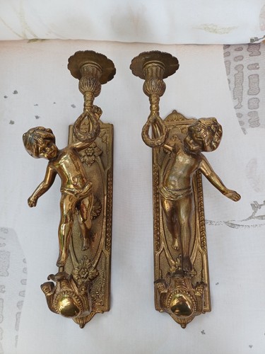 Pair vintage brass - vintage,