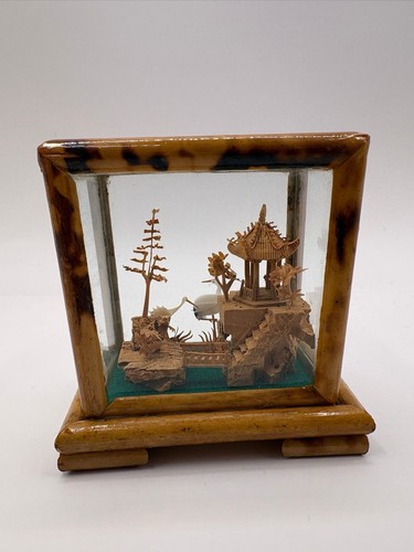 Vintage chinese cork pagoda - 3d,