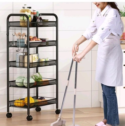 Metal basket with wheel - with,
