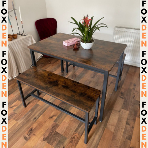 Industrial dining set seater - dining,