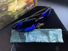 Maui Jim B407-11 Ho'okipa Sunglasses Grey Frame / Blue Hawaii Polarized Lenses