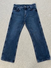Massimo Dutti Ladies Dark Wash Cropped Denim Jeans Size 38/10
