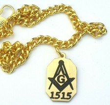 SUPER QUAULITY MASONIC POCKET WATCH FOB PENDANT SOLID BRASS ANY LODGE YOU WISH 
