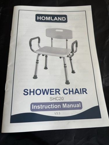 Shower chair feet pack - chair, 4-pack