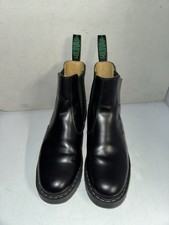Solovair Black Green Leather