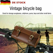 Retro Bicycle Tail Bag PU Leather Cycling Bag Bike Saddle Bag Seat Tail Pouch UK