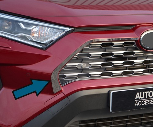 Chrome front grille accent - grille,