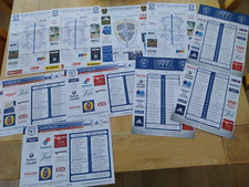 CARDIFF - 10 HOME TEAMSHEETS (BURNLEY, BIRMINGHAM, QPR, BRIGHTON, MK, WIGAN ETC)