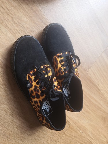 Leopard print vans - leopard,