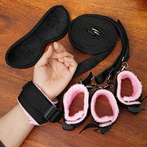 Bed restraints soft bondage - restraints,