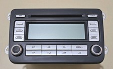 VW GOLF MK5 VW JETTA RCD 300 RADIO CD PLAYER HEAD UNIT WITH CODE 1K0035186T