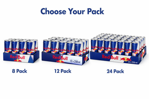 Red bull energy drink 250ml - red,