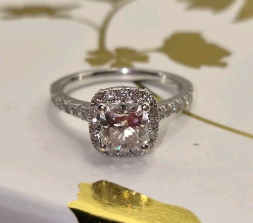9ct white gold 1ct lab - white,