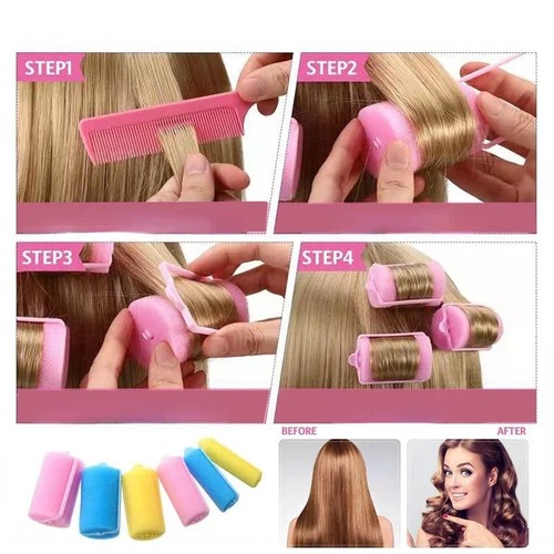 Foam hair rollers soft - foam,