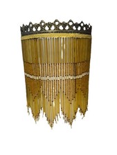 Vintage Gold Warm Beaded Lamp