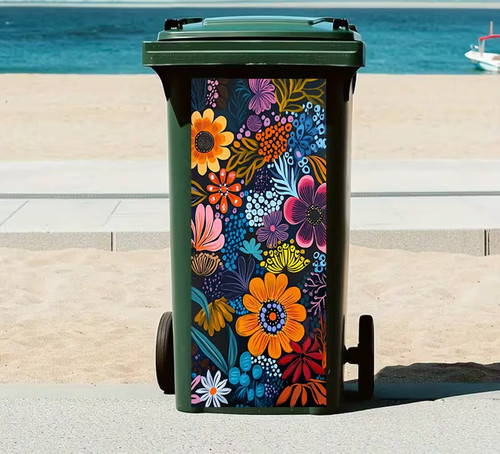 Vibrant multicolour floral - multicolour,