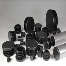 Round Plastic Tube End Caps Insert Bungs Blanking Plugs Stoppers, Chair Feet Leg