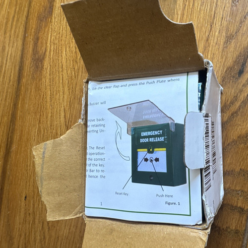 Emergency door release green - emergency,