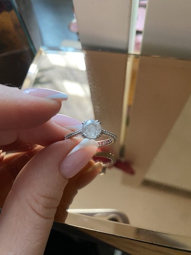 Ring silver swarovski size - size, 55