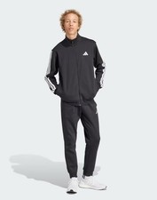  Tuta Intera Completa Full Tracksuit UOMO Adidas Basic 3-Stripes Fleece 