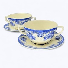 2 Cups Broth Saucers Egersund
