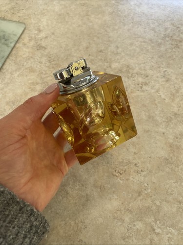 Vintage yellow glass and - yellow,