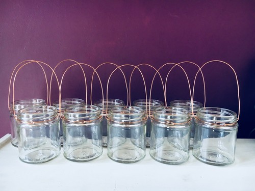 Hanging glass jar - , tea