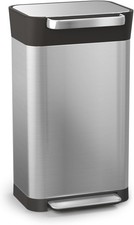 DENT SEE PICS! Joseph Joseph Titan 30L Trash Compactor Bin Stainless Steel