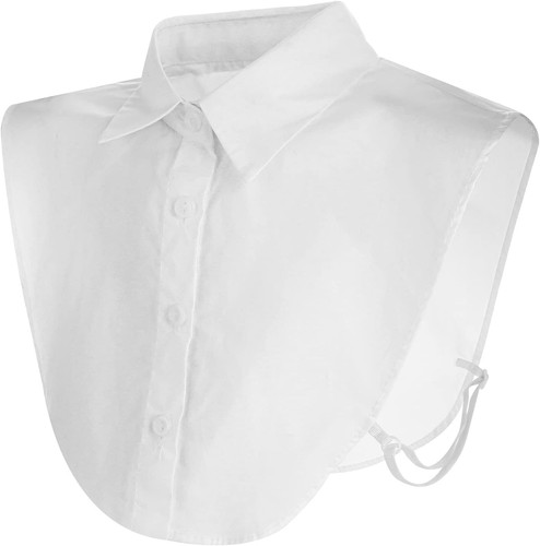 White detachable collar - white,