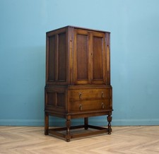 Vintage Oak Drinks Cabinet