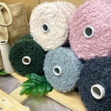 Big Boucle MOHAIR MERINO WOOL Yarn Cone ARAN WORSTED WEIGHT Knitting Crafts