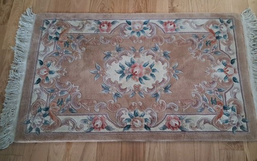 Chinese thick wool rug floral - thick,