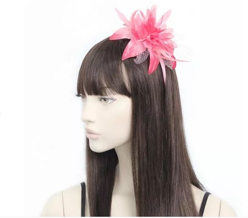 Pink women wedding fascinator - wedding,