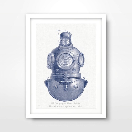 Antique diving helmet seaside - antique,