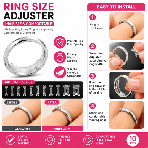12pcs silicone ring size - 12pcs,