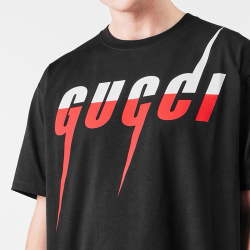 Gucci black blade logo - gucci, t-shirt