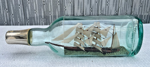 Vintage ship bottle - vintage, a