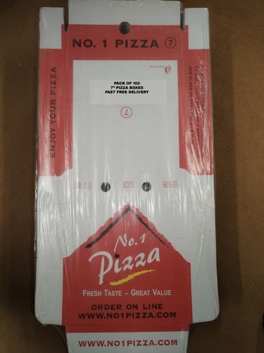 100 colour pizza boxes - 100,