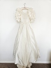 Beautiful Vintage 1980s Diana Style Wedding Dress Stevies Gowns Size 12