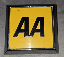 Vintage AA Square Car Badge