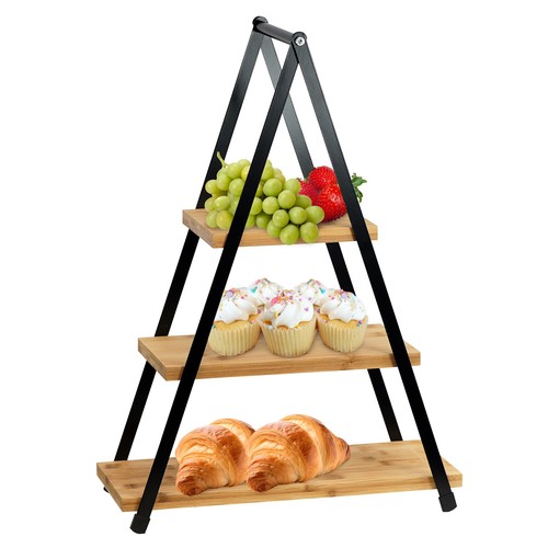 Tier bamboo serving tray - bamboo,