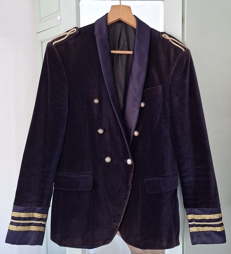 Zara men velvet military - zara,