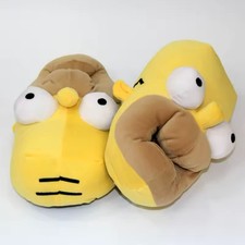 Plush Homer Simpson Slippers | Super Fun Christmas Gift For Teen Adult Unisex
